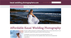 Desktop Screenshot of kauaiweddingphotographers.com